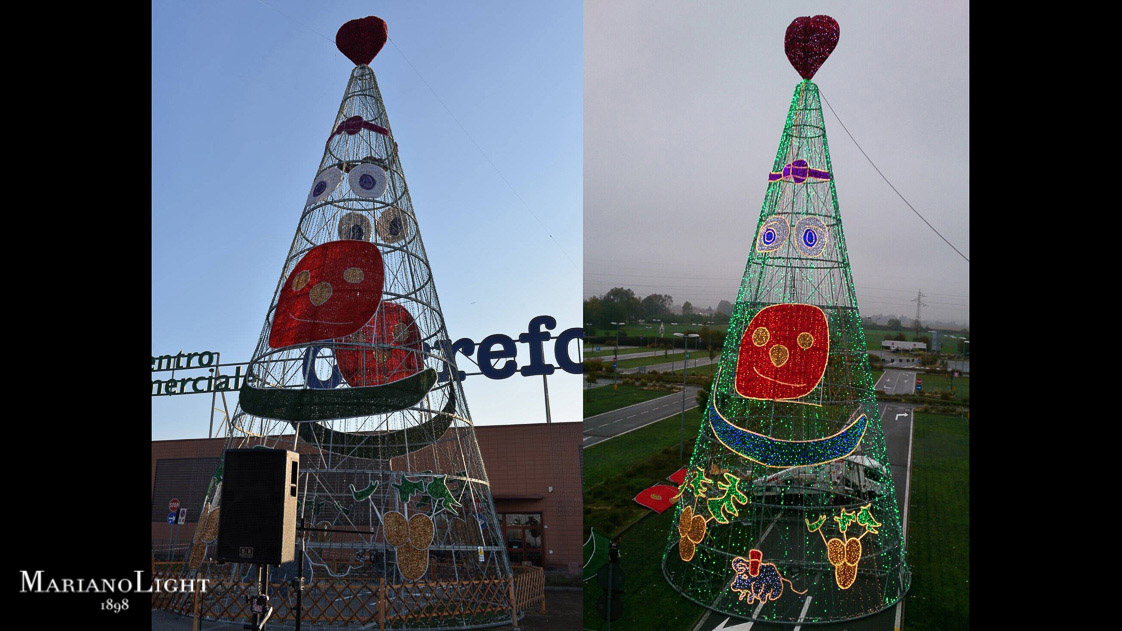 Carrefour Alberi Di Natale.Carrefour Albero Sorridente Mariano Light